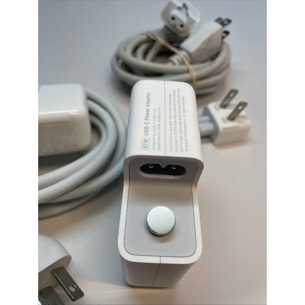 Genuine Apple A1718 Power Adapter Bundle - Charger, Extension Cords & Plugs